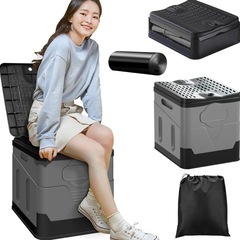 簡易トイレ 折り畳みトイレ 耐荷重150㎏ 非常用トイレ ポータ...