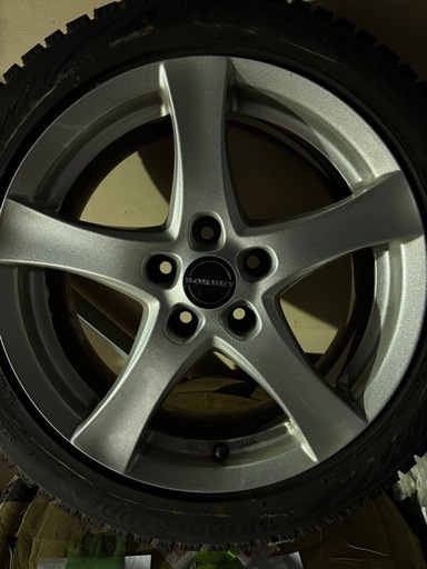 BSスタッドレス　225/45R17　バリ山　BORBETアルミセット