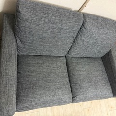 グレー 2人掛けソファの画像