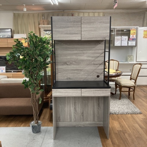 S285 ⭐ アイアンキッチンラック オープンタイプ 食器棚 幅87cm USED 綺麗