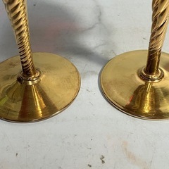 ☆値下げ☆O 2503-475 ベネチアングラス 2脚 バラ売り不可 キズ 汚れありの画像