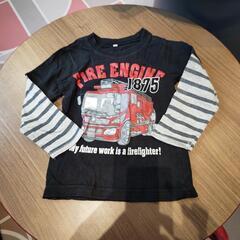 関西ファッション連合　サイズ100 消防車🚒Tシャツ👕💮