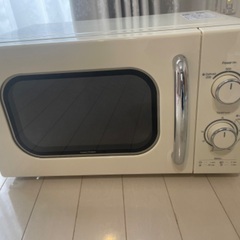 電子レンジ 17L ターンテーブル 単機能レンジ レトロ 横開き