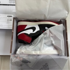 AIR JORDAN 1 RETRO HIGH OG エア ジョーダン ２６cm一次販路の２６センチ！早い者勝ちです！新品　未使用　エアジョーダン1 ツマ黒　の画像
