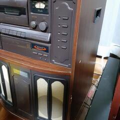 最終値下げ！早い者勝ち❗コロムビア「音聴箱」レコード、カセットテープ、CD対応のスリムボックス型オーディオ機器の画像