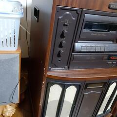 最終値下げ！早い者勝ち❗コロムビア「音聴箱」レコード、カセットテープ、CD対応のスリムボックス型オーディオ機器の画像