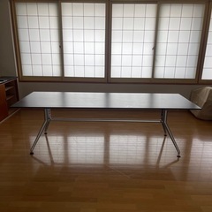 ダイニングテーブル　天然木　焦茶