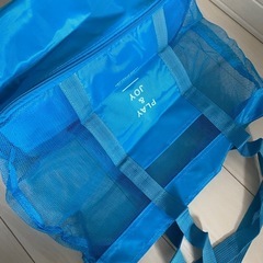 未使用メッシュバッグ水色　　の画像
