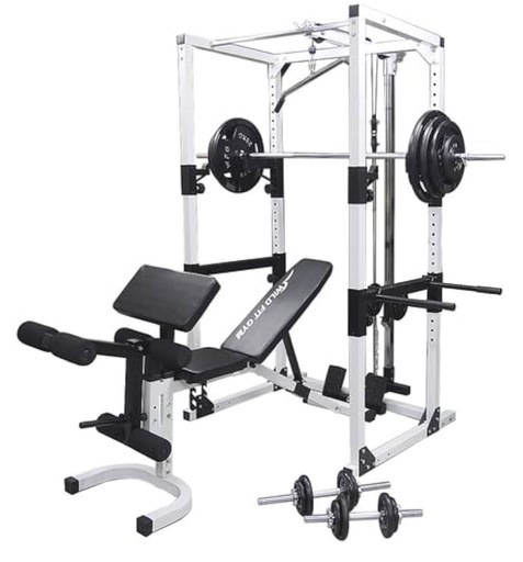 WILD FITのパワーラックセット　※マットとベルトは含みません。