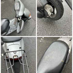 580 SUZUKI スズキ 原付バイク スクーター 50cc Let's レッツ シルバーの画像