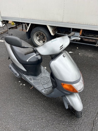 580 SUZUKI スズキ 原付バイク スクーター 50cc Let's レッツ シルバー