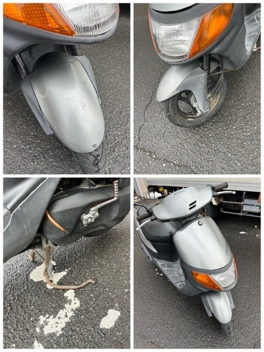 580 SUZUKI スズキ 原付バイク スクーター 50cc Let's レッツ シルバー