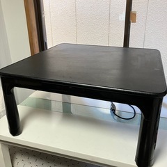 山善 折脚カジュアルこたつ(継脚付)(75正方形)炬燵 こたつテーブル　ローテーブルの画像
