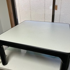 山善 折脚カジュアルこたつ(継脚付)(75正方形)炬燵 こたつテ...