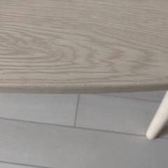 【ニトリ】折りたたみ折りたたみテーブル/ラポール だ円/ナチュラルの画像