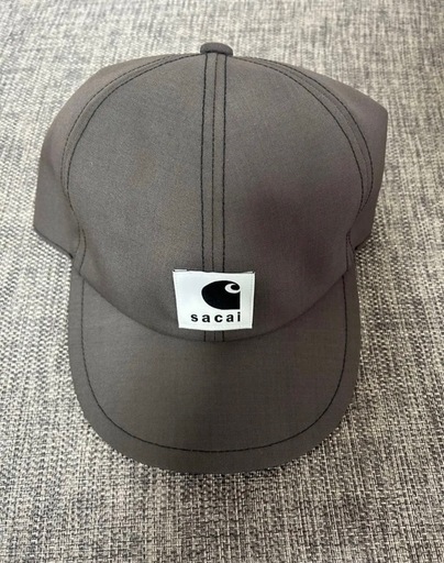 Carhartt WIP× sacai Suiting Bonding Cap   カーハート WIP × サカイ スーツ ボンディング キャップ   カラー　グレー  サイズ　Free