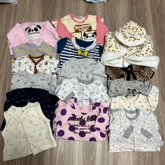 （決まりました）70㎝　ロンパース肌着ベストポンチョ16点セット　16