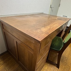 譲ります。
昭和レトロ　デスク　木製の画像