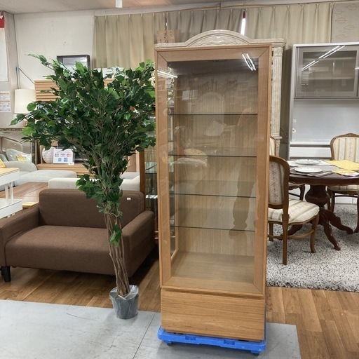 ⭐今月の目玉商品！早い者勝ち価格！⭐S721 ⭐ センダイ家具 飾り棚 リビングボード ライト付き 幅56cm Used 綺麗