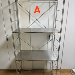 無印良品 ステンレスユニットシェルフの画像