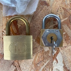 南京錠　２個　その他の画像