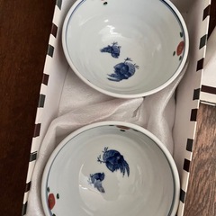 九谷寛山　飯碗二個の画像
