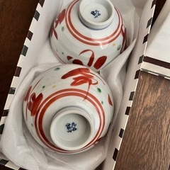 九谷寛山　飯碗二個の画像