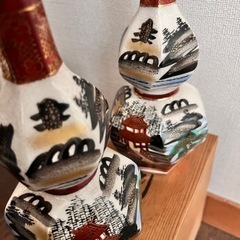 九谷山善　徳利2つ