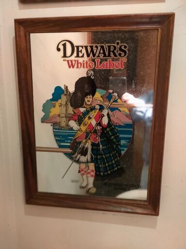 パブミラー　ビンテージ　Dewars