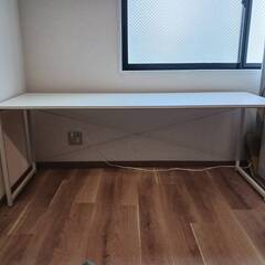 サンワダイレクト シンプルワークデスク 幅180cm×奥行60c...