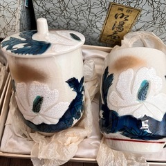 【未使用品】九谷焼　蓋付き湯呑4客の画像