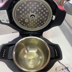 シャープ　ヘルシオ　ホットクック　水なし自動調理鍋　KN-HW16E-R　2019年製　1.6L　赤　レッド　稼働確認済　中古品　③の画像
