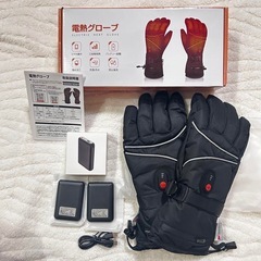 新品✨　電熱グローブ 電熱手袋 バイク L 8000mAh* バ...