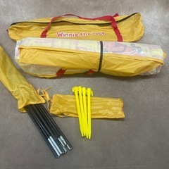 中古品 プーさん ディズニー サンシェード 日除け UVカット 公園 お出かけ アウトドア の画像