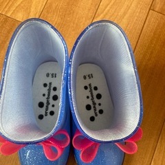 オレンジボンボン　長靴　15cmの画像