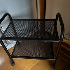 （決まりました）黒キッチンワゴン