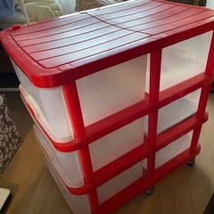 収納ケース　 移動便利
車輪付きの画像
