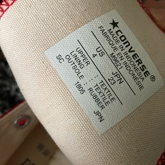  新品未使用品　コンバース 23センチ　CONVERSE キャンバス オールスター HI M9621 32060182 レッド メンズ レディース 正規品 スニーカー 靴 ハイカットの画像
