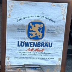 決まりました。非売品！LOWENBRAU ミラー＆ネオン菅