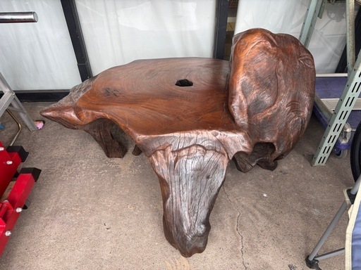 流木 ベンチ テーブル 原木 アート インテリア 超重たい