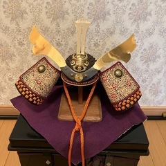 五月人形兜と破魔矢ケース入り
