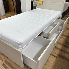 ニトリ　収納付き　シングルベッド