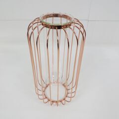 ガラス＆金属製 花瓶 花器 花入れ フラワーベース インテリア ...