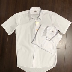 白シャツ　学生　半袖