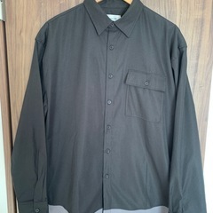 美品　ATELANE/ポリツイル＋バンダナ貼り付けルーズシルエットシャツの画像