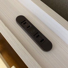 受け渡し予定者決定☆ベッドフレーム　棚・コンセント付きの画像