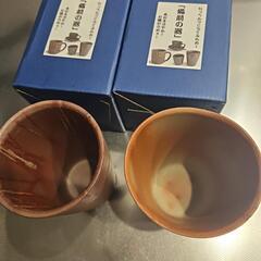 備前焼コップペアの画像