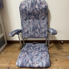 昭和レトロ 折りたたみ式　ひじかけ座椅子