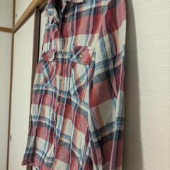 チェック柄長袖シャツの画像