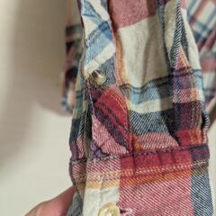 チェック柄長袖シャツの画像